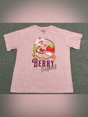 Strawberry shortcake Pink Berry Festival Graphic Tee Adult L